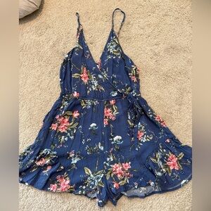 Xhilaration Blue Floral Dress